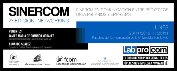 Sinercom, 2ª edición. Networking de sinergia en comunicación entre proyectos universitarios y empresas